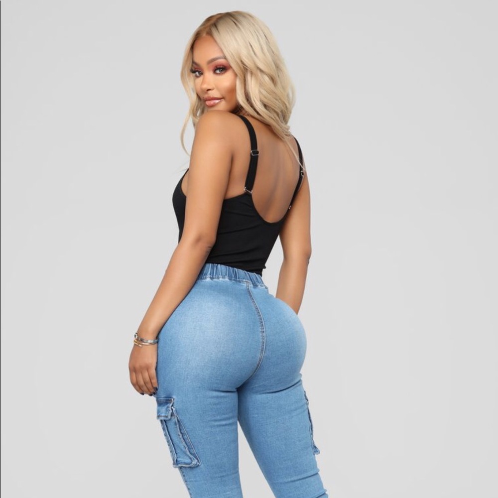 NWT FASHION NOVA ZARA RIBBED BLACK S/M bodysuit